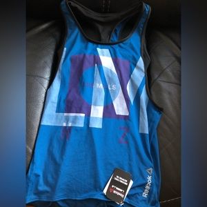 Les Mills 2 in 1 tank top with built in bra 2XS NWT! Rare